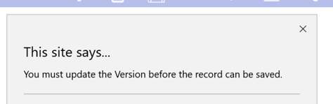 Document Manager record update