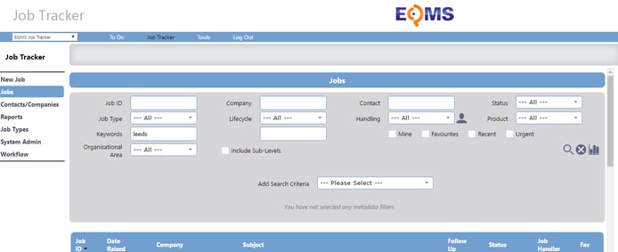 You can follow service delivery stages via the job tracker or issues manager