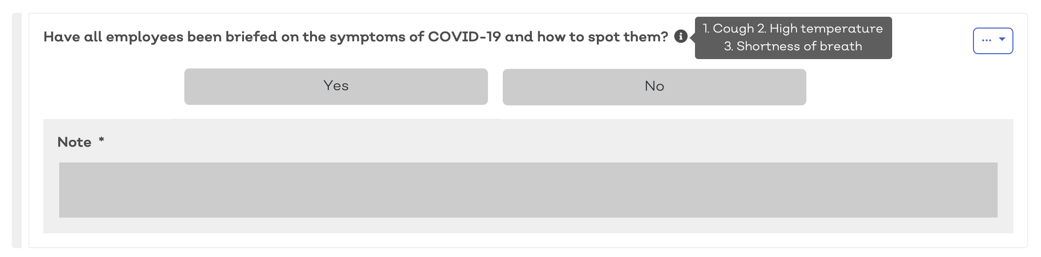 COVID-19 audit question